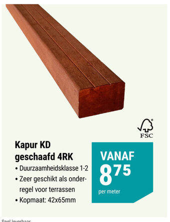 Pontmeyer Kapur KD geschaafd 4RK aanbieding