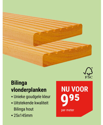 Pontmeyer Bilinga vlonderplanken aanbieding