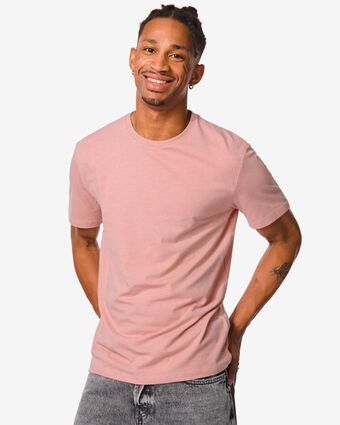 HEMA Hema heren t-shirt roze (roze) aanbieding