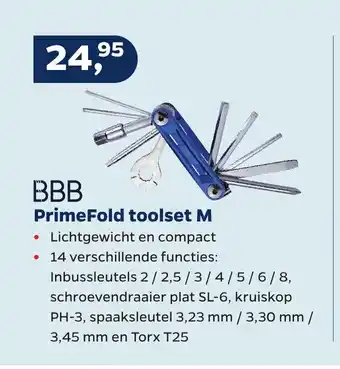 Bike Totaal BBB Primefold toolset M aanbieding