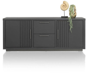 Henders & Hazel Pavie, dressoir 175 cm. - 2-deuren + 2-laden - castle black aanbieding