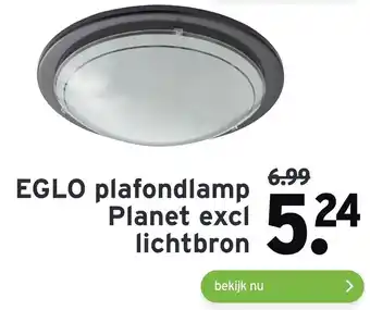 GAMMA EGLO plafondlamp Planet excl lichtbron aanbieding