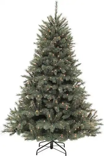 Intratuin Triumph tree kunstkerstboom romagne met verlichting h 185 cm blauw aanbieding