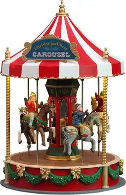 Intratuin Lemax kerstdorpminiatuur christmas cheer carousel (carrousel) d 16 h 25,6 cm aanbieding