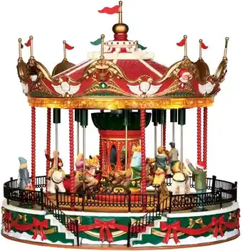 Intratuin Lemax santa carousel (carrousel) h 26,8 cm aanbieding