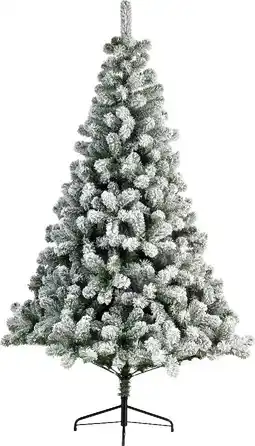 Intratuin Everlands kunstkerstboom imperial pine besneeuwd groen / wit d 137 h 210 cm aanbieding