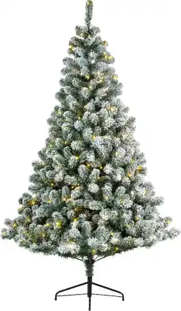 Intratuin Everlands kunstkerstboom imperial pine besneeuwd groen / wit 460 lampjes warm wit d 147 h 240 cm aanbieding