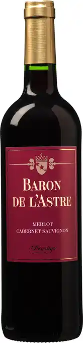 De Wijnbeurs Baron de l&aposastre prestige merlot-cabernet aanbieding