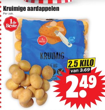 Dirk Kruimige aardappelen 2.5 kilo aanbieding