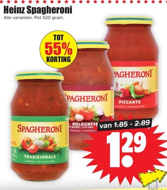 Dirk Heinz Spagheroni 520g aanbieding