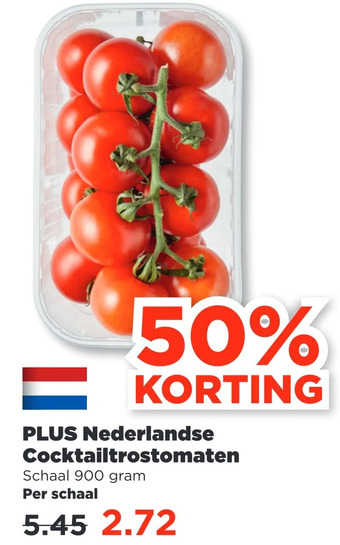 PLUS Plus nederlandse cocktailtrostomaten aanbieding