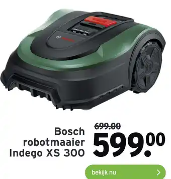 GAMMA Bosch robotmaaier Indego xs 300 aanbieding