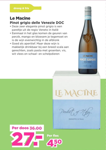 PLUS Le macine pinot grigio delle venezie doc aanbieding