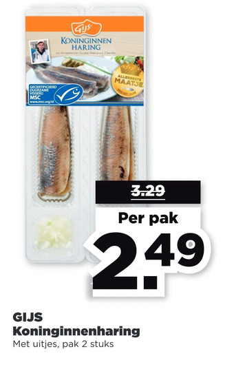 PLUS Gijs koninginnenharing aanbieding