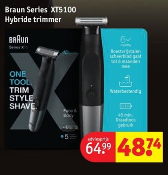 Kruidvat Braun Series XT5100 Hybride trimmer aanbieding