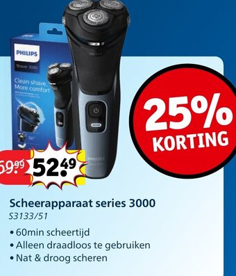 Kruidvat Scheerapparaat series 3000 aanbieding