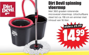 Dirk Dirt Devil spinning vloermop aanbieding