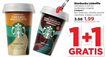 PLUS Starbucks IJskoffie 220ml aanbieding