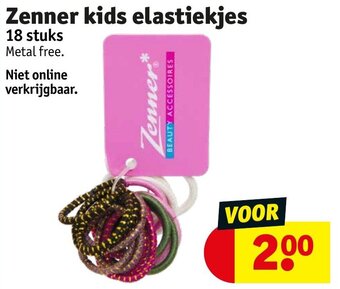 Kruidvat Zenner kids elastiekjes aanbieding