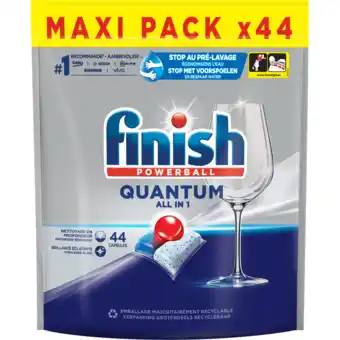 Jumbo Finish powerball quantum all in 1 maxi pack 44 stuks 457, 6g aanbieding