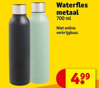 Kruidvat Waterfles metaal 700 ml aanbieding