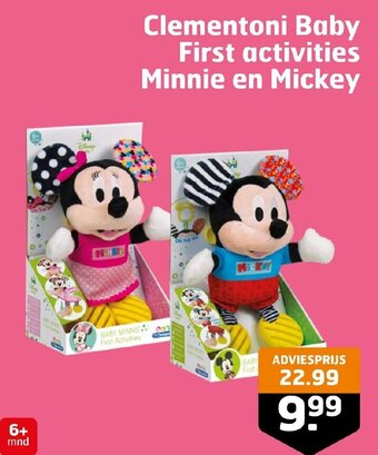 Trekpleister Clementoni Baby First activities Minnie en Mickey aanbieding