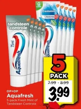 Vomar Voordeelmarkt Aquafresh aanbieding