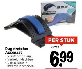 Vomar Voordeelmarkt Rugstretcher apparaat aanbieding