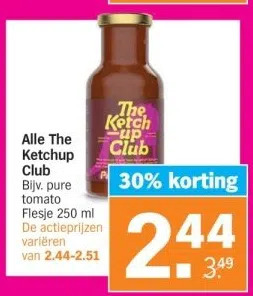 Albert Heijn Alle the ketchup aanbieding