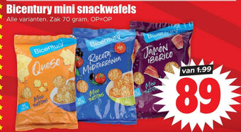 Dirk Bicentury mini snackwafels aanbieding