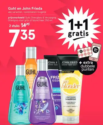 Etos Guhl en John Frieda aanbieding