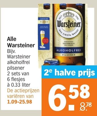 Albert Heijn Alle Warsteiner aanbieding