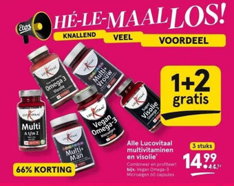 Etos Alle Lucovitaal multivitaminen en visolie aanbieding