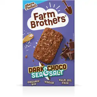 Albert Heijn Farm brothers bio cookies chocolate & sea salt aanbieding