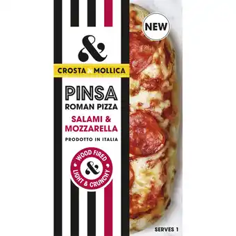 Albert Heijn Crosta & mollica pinsa salami & mozzarella aanbieding