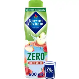 Albert Heijn Karvan cévitam zero grenadine siroop aanbieding