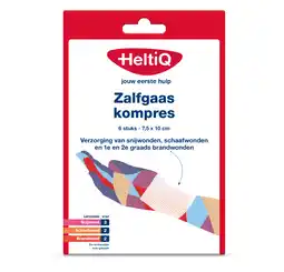 De Online Drogist Heltiq zalfgaaskompres 10cmx7.5 6st aanbieding
