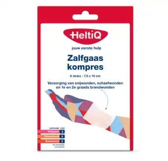 De Online Drogist Heltiq zalfgaaskompres 10cmx7.5 6st aanbieding