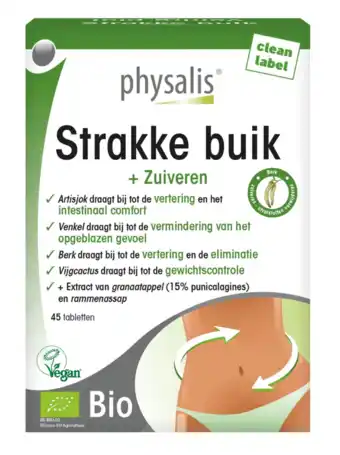 De Online Drogist Physalis strakke buik bio 45tb aanbieding