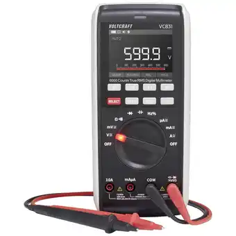 Conrad Voltcraft vc831 multimeter digitaal cat iii 1000 v, cat iv 600 v weergave (counts): 6000 aanbieding