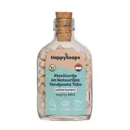 De Online Drogist Happysoaps zonder fluoride tandpasta tabs 130gr aanbieding