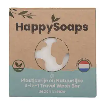 De Online Drogist Happysoaps 3-in-1 travel wash bar – beach breeze 40gr aanbieding