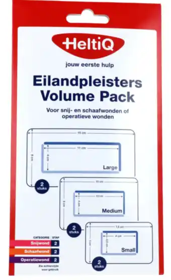 De Online Drogist Heltiq eilandpleisters volume pack 6st aanbieding