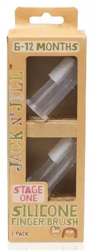 De Online Drogist Jack n' jill siliconen vingerborstel stage 1 2st aanbieding