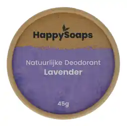 De Online Drogist Happysoaps lavendel deodorant 50gr aanbieding