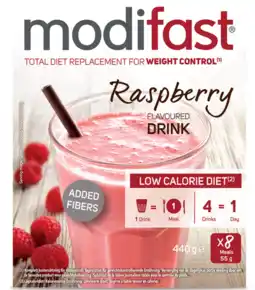De Online Drogist Modifast weight control drink raspberry 440gr aanbieding