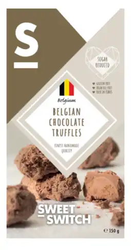 De Online Drogist Sweet-switch belgian chocolate truffles 150gr aanbieding