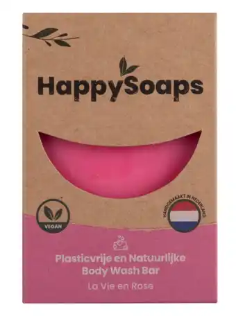 De Online Drogist Happysoaps rose body wash bar 100gr aanbieding