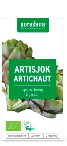 De Online Drogist Purasana artisjok vegicaps 60vcp aanbieding