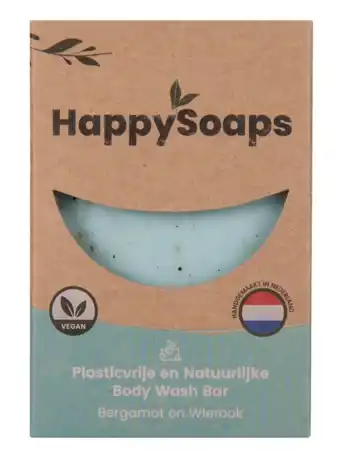 De Online Drogist Happysoaps bergamot & wierook body wash bar 100gr aanbieding